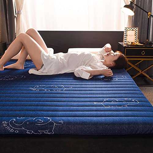 AWMYEZOU Folding Mattress 10cm Extra Thick Futon Mattress Roll Up Breathable Sleeping Bed Portable Camping Mattress, Natural Latex Sleeping Mattress(A -10cm,150X200cm)