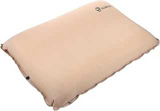 WOONEKY Ergonomic Self Inflating Camping Pillow Compact Travel Cushion with High Density Inflatable Filling for Backpacking Hiking Airplane Outdoor Use