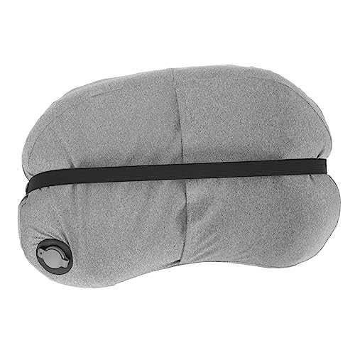 Abaodam Inflatable Travel Pillow for Camping and Backpacking Multi Function Sponge Pillow with Ergonomic Design for Comfortable Neck and Lumbar Compact and Portable Grey