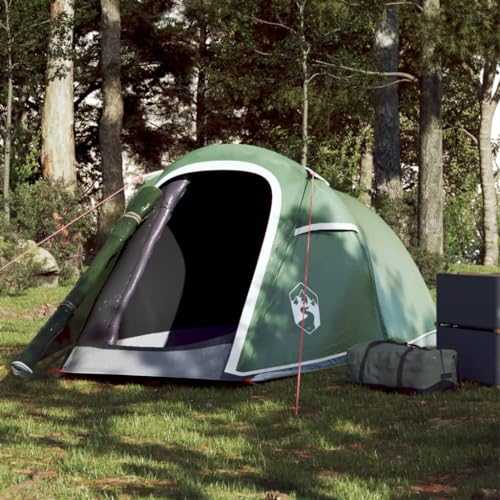 Furniture select-Camping Tent Tunnel 2-Person Green Waterproof