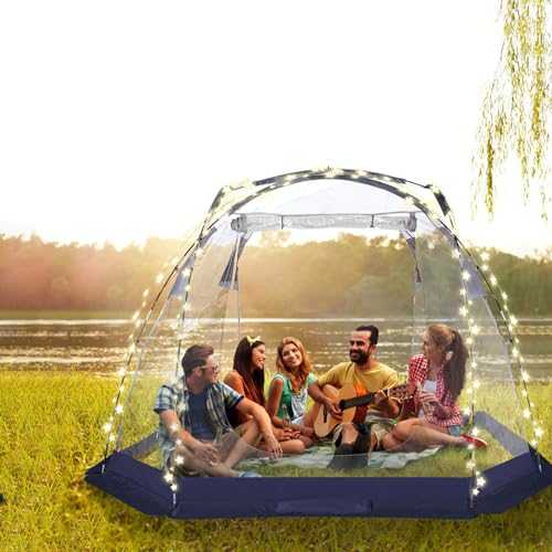 VEIZXUN Bubble Tent 10'x10' Outdoor Tent 4-6 Person Screen House Igloo Tent for Cold Protection Camping Tent