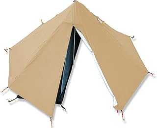 Lightweight Single Person Camping Teepee Tent, Green/Black/Khaki/Beige, Polyester, Aluminum Alloy, Easy Setup, 320x320x160cm, 2.3kg