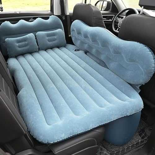 Customize what you need Inflatable Car Air Mattress for Dacia Sandero Stepway 3.GEN 2.Gen 2012 2013 2014-2025, Car Air Beds Portable Thickened Back Seat Airbed Mattress Sleeping Beds for Outdoor Trave