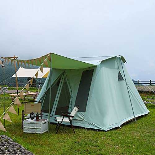 Large Tent 4~8 Person, Tents for Camping ?with Porch, Family Cabin Tents, Luxury Big Space Cotton Spring Waterproof Thickened for Hiking Picnic Tent Picnic, Camping, Family Beauty Comes