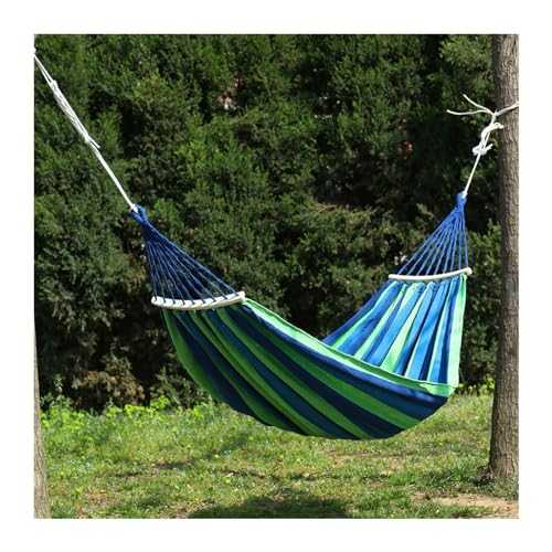 VNSMM Outdoor Camping Accessories Hammocks Outdoor Camping For Rest Nets For Couple Hanging Swing Garden Red Hammock For Leisure With A Frame Camping Hammock(2P curved stick blue)