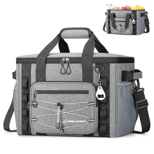 Soft Cooler Bag,40 Can,Gray