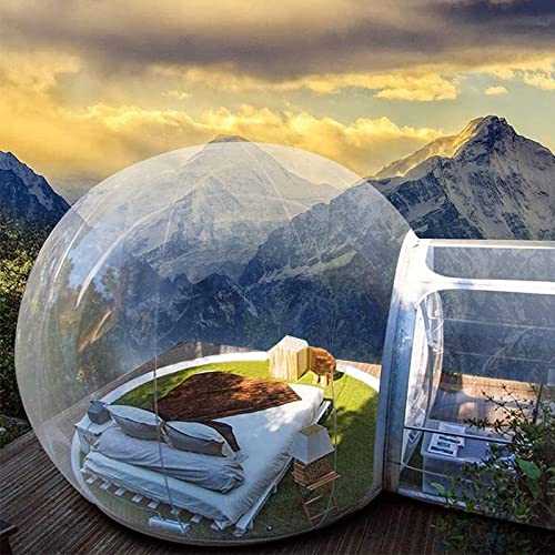 Inflatable Bubble Tent, Inflatable Crystal Ball Clear Bubble House Inflatable Tent, Dome Greenhouse 3-5 Persons Tent with Hair Dryer for Indoor/Outdoor Home Backyard Stargazing,5M