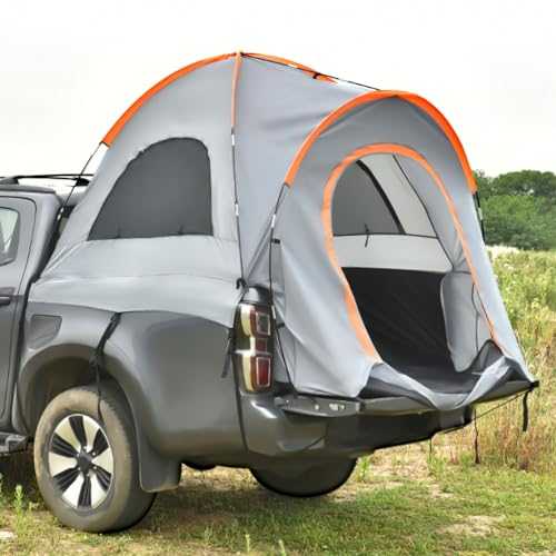 Truck Bed Tent 2 Person Truck Tents for Camping,Fan with light,Waterproof Car Roof Tent with Carry Bag