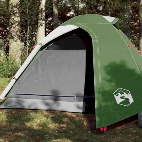 Gecheer Outdoor Camping Tent 2 Persons Green 264x210x125 cm 185T Taffeta Dome Tents for Camping Outdoors, Travelling and for Vacation at a Campsite Tents