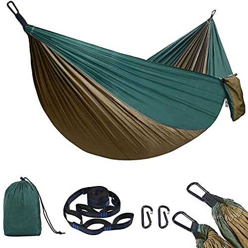 flintronic Camping Hammock Outdoor, 275 x 140 cm Lightweight Hammock, Load Capacity up to 300 kg, Breathable, Quick-drying & Portable for Patio, Yard, Camping, Travel, Beach ( Carrying Bag Included )