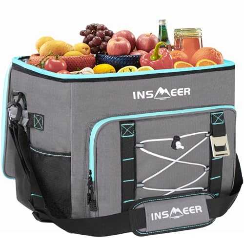 INSMEER Insulated Cooler Bag 90Cans/55L Large Cooler Bag Soft Sided Cooler with Shoulder Strap