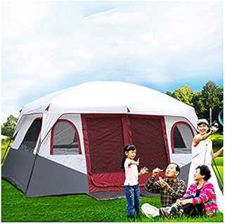 Camping Tent for 8-12 People - Waterproof Family Shelter with Sewn-in Groundsheet | Ideal for Festivals & Outdoor Adventures