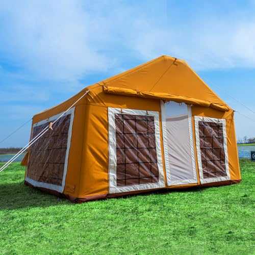 4 Season Waterproof Easy Set up Cabin House Tent Blow up Tent for Family Camping，Inflatable Camping Tents Air Glamping Tents