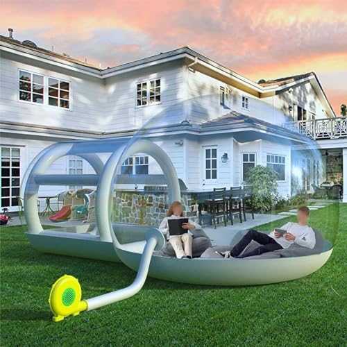 MAYFABD Inflatable Bubble Tent Camping Tent Commercial Grade Outdoor Clear Dome Camping Cabin Bubble Tent with Air Blower for DIY Outdoor Family Backyard Camping Stargazing