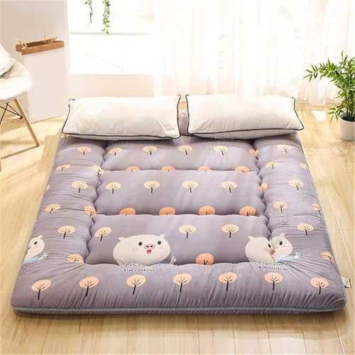 HYUFEIAO Foldable/Portable Camping Mattress Japanese Roll Up Bed Student Dormitory Sleeping Pad, Soft Floor Mattress For Adults Japanese Futon Mattress Tatami Floor Mat(Pig,150x190cm)