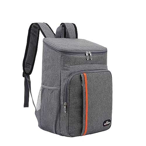 Skexiod Cooler Backpack Insulated Lunch Bag 18L Large Capacity Waterproof Picnic Backpack Womens Mens Hot/Cold Freezer Bags Food Container for Travel/Hiking/Beach/School/Camping/BBQ