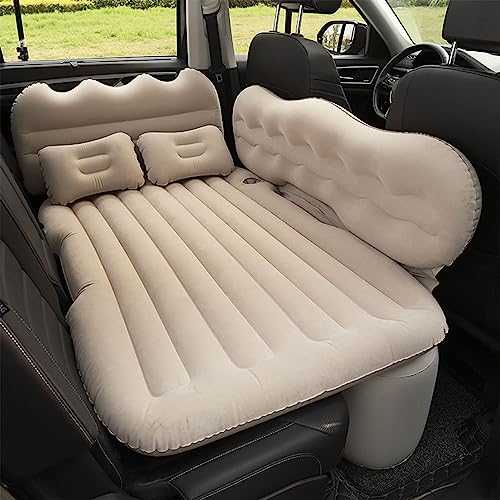 WPJQJWD Camping Mattress For Car, Flocked Fabric Easy To Clean With Foldable Bed Roll Up Camping Mattress Camping Mattress Double Self-Inflating