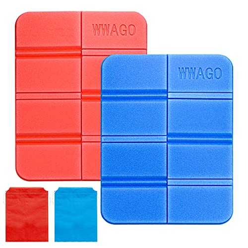 BOFUS 2 Pcs Outdoor Folding Seat Pads,Folding Foam Sit Mat Thermally Insulated Folding Seat Pad Moisture-Proof Folding Seat Mat XPE Portable Waterproof Mat for Outdoor Camping Park Hiking Playground