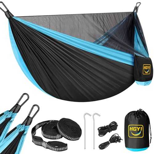 Camping Hammock Mosquito Net,Double & Single Portable Hammocks Hammocks with 2 Tree Straps,Hammock Tent for Travel Camping,Camping Accessories for Indoor,Outdoor,Hiking,Backpacking,Backyard,Beach