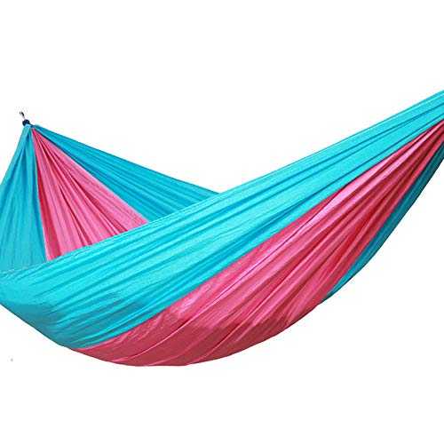 Camping Hammocks Hammock Tent Mosquito-Net Camping&Garden Hammock With Mosquito Net Outdoor Furniture 1-2 Person Portable Hanging Bed Strength Parachute Fabric Sleep Swing-Pink And Blue