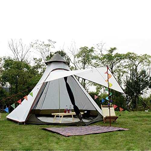 Outdoor Waterproof Double Layer Camping Tent for Family Camping Yurt Top Tent for Outdoor Hiking 3 4 Person Ideal for Outdoor Adventures and Family Camping