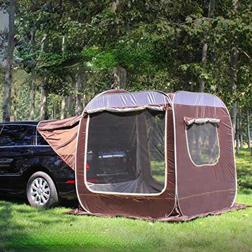 Hot Tent，Winter Tent，Teepee，Tailgate Tent for Car, Car Boot Tent Easy Setup, Car Awning Sun Shelter Camping SUV Rear Tent, Portable Waterproof Roof Top Tent Car Canopy fo