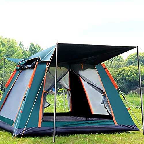 Tents Family Tent Pop Up Tents for Camping 6 Person Waterproof,10 Seconds Set Up Camping Tent, Cabin Tent Instant Setup with Sun Shade, Advanced Venting