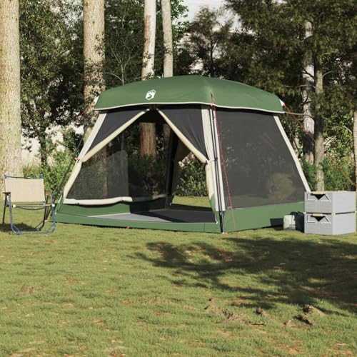 Family Tent Cabin 6-Person Green Waterproof,Garden Party Tent,Marquee Gazebo,Outdoor Canopy Tent Event Shelter,CT-3
