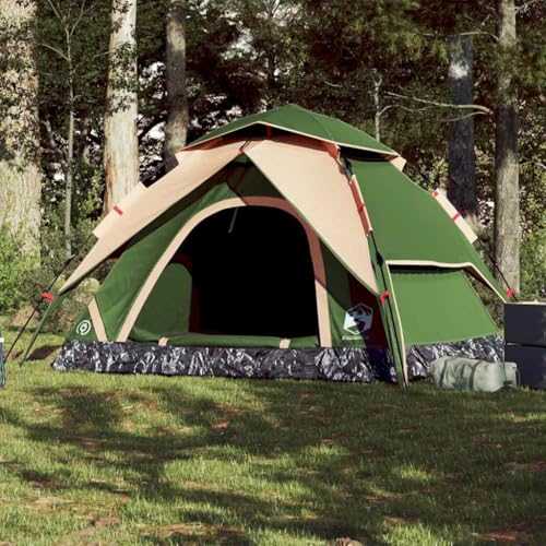 Furniture select-Camping Tent Dome 5-Person Green Quick Release