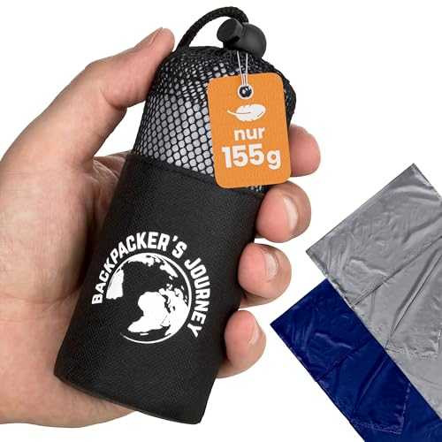 Backpacker's Journey ultra-small sleeping bag, light weight, thin, ultralight (155g), travel sleeping bag, microfibre lining. Ideal for backpacking, hostels and lodges