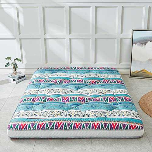 Japanese Floor Mattress Futon - Thicken & Foldable Roll Up Camping & Bohemia Twin