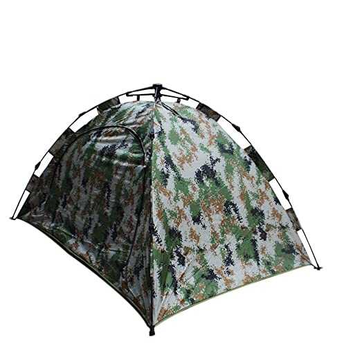 LLSS Tent Windproof Waterproof Camping Tent 2-3 Person Camping Tent Thickening and Keeping Warm 4 Season Backpacking Tent Automatic Instant Pop Up Tent Compatible with Outdoor Sports with Camouflage