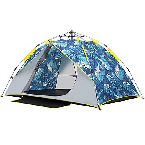 Automatic Pop Up Camping Tent Instant Tent, 2-3 Persons Lightweight Picnic Tent, Waterproof Windproof, Easy Setup, 205 * 150 * 120cm, for Traveling, Beach, Camping