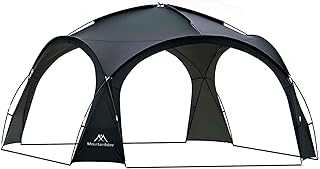 Mountainhiker Dome Tent - (160 * 160 * 90 inches) UV-Resistant, Waterproof, Windproof Outdoor shelter for 5-8 People, Easy to Set up, Suitable for Camping, Beach，Hiking Black