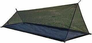 Tbest Single-person Tent, Breathable Design, Quick Setup, Portable Design, Premium Materials, Lightweight 86.6 X 25.6 X 23.6in 15.9oz Camping Tent with, 40D Yarn 210D Oxford Cloth, for (Black)