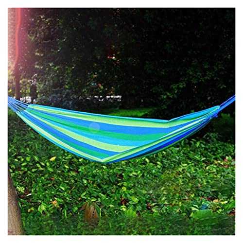 Portable Hammock,Portable Canvas Hammock Camping Travel Beach Swing Bed for Outdoor Beach Garden Backyard for Backpacking Beach Swing