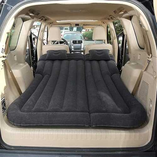 Inflatable Car Mattress for Mini Clubman 2016-2023, Rear Trunk Air Mattress, Car Sleeping Mattress with Air Pillow and Pump Camping Travel Car Accessories,B/BLACK