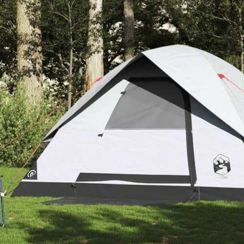 Outdoor Recreation, Camping & Hiking, TentsFamily Tent Dome 6-Person White Blackout Fabric Waterproof progress