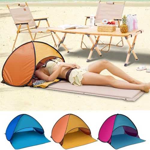 Head Sunshade Tent, Portable Headrest Pop Up Beach Tent Uv Protection, Beach Canopy Sun Shelter Personal With Phone Bag, Outdoor Pet Sun Shelter For Outoor Summer Picnic Camping Hiking