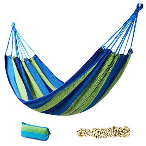 Portable Hammock,Single Double Camping Hammock with Storage Bag Rainbow Stripe for Camping Travel for Backpacking Beach Swing