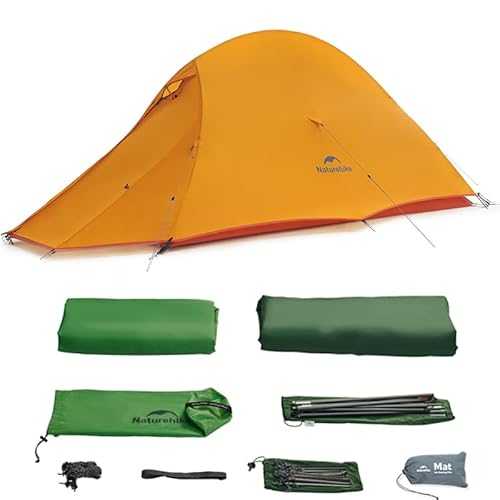 Windhike Naturehike 1/2 Person Cloud Up Base Tent, Lightweight Camping Tent for Adults, Rainproof 3 Sseasons Tent with Aluminium Rod for cycle camping, Backpacking, Easy set up