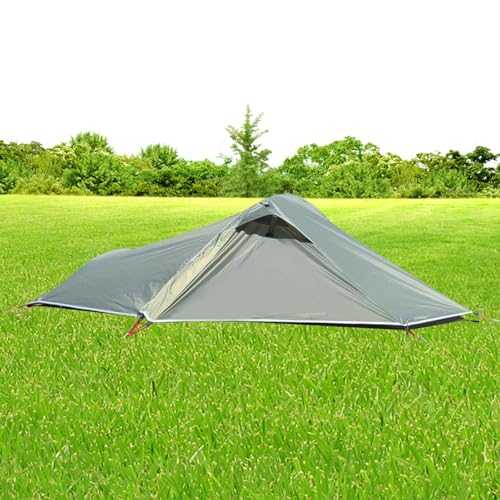 Uitseld Lightweight Backpacking Tent - Waterproof Sturdy Alumium Poles Backpacking Tent | 1 Person Portable Canopy, Lightweight Outdoor Shelter for Camping, Hiking, Fishing