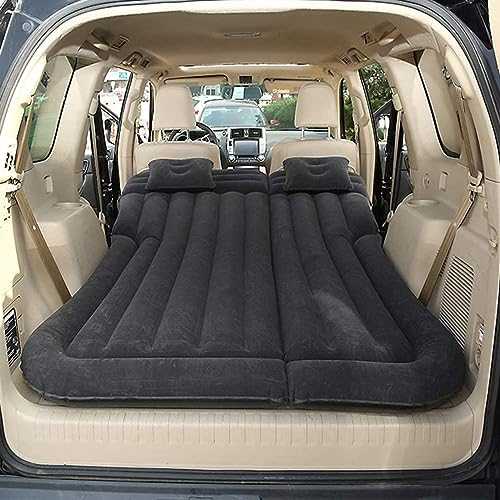 VIPHID Car Multifunctional Air Bed for Au-di Q3,Cars Inflatable Air Mattress,Custom Flocking Sleeping Mat,Auto Mattress with Air Pump and Two Pillows,Black
