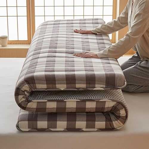 Foldable futon mattress, roll-up guest sleeping mat, full size camping mat, portable student dormitory sleeping mat, single double mattress