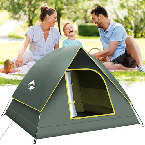 Camping Tent, 1-2 Person Outdoor Tent, Windproof & Waterproof Dome Tent, Easy to Set Up, Suitable for Camping.