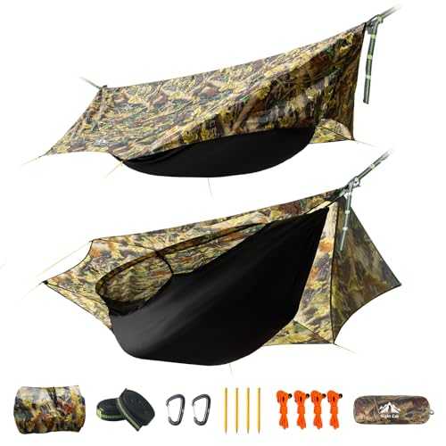 Night Cat One-Piece Hammock Tent: With Mosquito Net and Tarp Lightweight Portable for 1 Person Camping Hiking