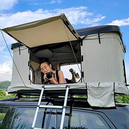 rooftop tent suv tent Camping 1-3 people outdoor trekking roof, double tent doors, suv|sedan car tent, hard shell top, roof tent with retractable ladder