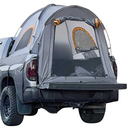 HEYTRIP Truck Bed Tent 5.0ft-6.8ft Waterproof Pickup Truck Tent Double Layer 2 Person Truck Tent for Camping Fishing