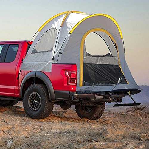 Outdoor Truck Bed Tent, Waterproof Double-Layer PU2000mm for 2 Persons, Portable Truck Bed Tent, Suitable Camping Traveling Family Outdoor Activities