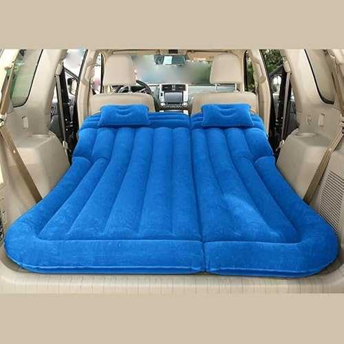 SZSXYBZ Customize what you need Self-Inflating Car Air Mattress, for Jaguar E Pace X540 Movable Thicker Portable Car Bed Camping Inflatable Mattress,H Beige+Foot Socket(G Blue+foot Socket)